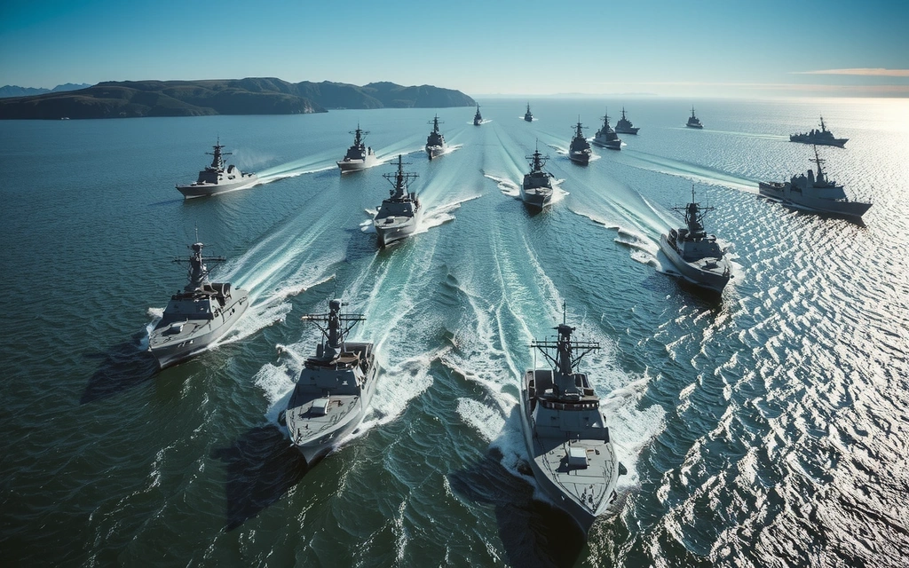 Navi da guerra nel Mar Baltico